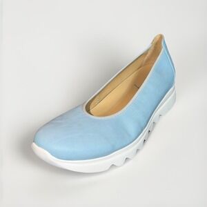 Wolky Snallerina Blue Flats US Size 9 EU Size 40 Cushioned Insole